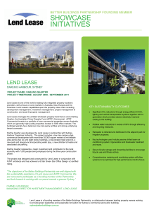 Lend Lease - Better Buildings Partnership