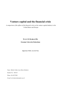 Venture capital and the financial crisis