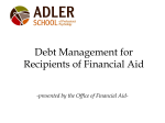 Debt Management for Recipients of Financial Aid