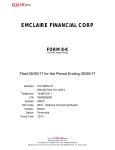 emclaire financial corp form 8-k