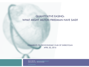 quantitative easing - Sheboygan Economic Club