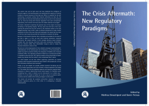 The Crisis Aftermath: New Regulatory Paradigms