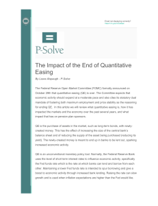 The Impact of the End of Quantitative Easing