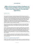 Office of Government Ethics Guidance on Hedge Fund and Other