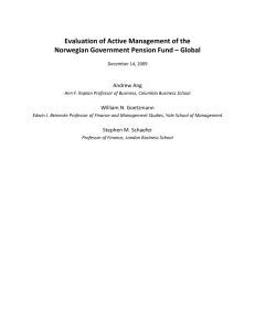 Evaluation of Active Management of the Norwegian Government