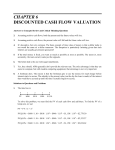 CHAPTER 6 DISCOUNTED CASH FLOW VALUATION