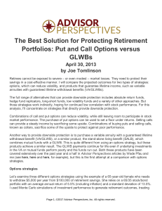 The Best Solution for Protecting Retirement Portfolios: Put and Call