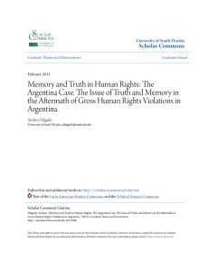 Memory and Truth in Human Rights: The