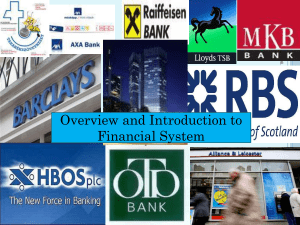 Overview and Introduction to Financial System Introduction