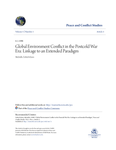 Global Environment Conflict in the Postcold War Era