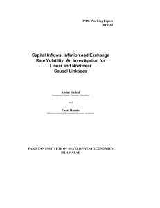 Capital Inflows, Inflation and Exchange Rate Volatility