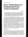 Free Trade Zones in Ireland and Four Asian Countries