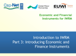 Economic and Financial Instruments for IWRM