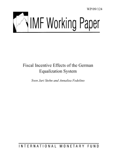 Fiscal Incentive Effects of the German Equalization System