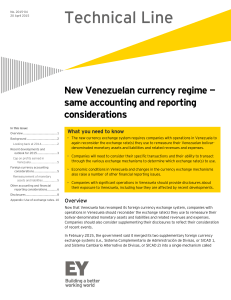 Technical Line: New Venezuelan currency regime — same