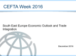 South East Europe Economic Outlook and Trade Integration