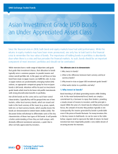 Asian Investment Grade USD Bonds an Under Appreciated Asset