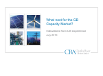 Capacity Market Workshop - Charles River Associates