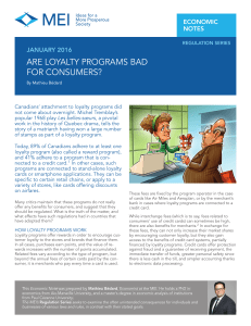 Are Loyalty Programs Bad for Consumers?