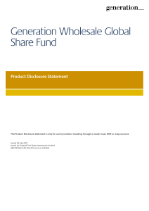 Generation Wholesale Global Share Fund