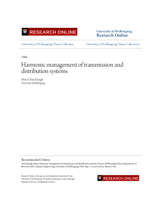 Harmonic management of transmission and distribution systems