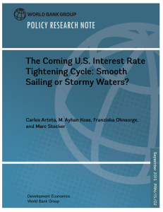 The Coming U.S. Interest Rate Tightening Cycle: Smooth Sailing or