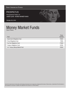 Money Market Funds - Fort Pitt Capital Group