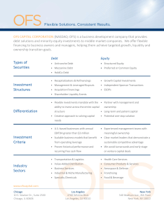 Types of Securities Investment Structures