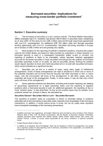 Borrowed securities - Bank for International Settlements