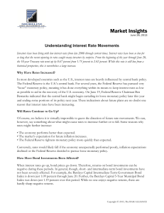 Understanding Interest Rate Movements