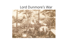 Lord Dunmore*s War