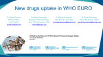 New drugs uptake in WHO EURO