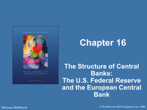 The Federal Reserve and the European Central Bank