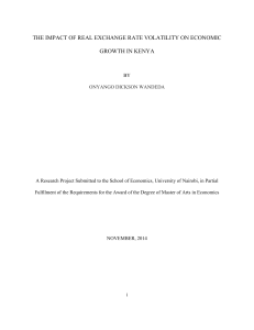 the impact of real exchange rate volatility on