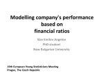 Modelling company`s performance based on financial ratios