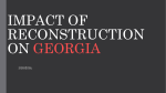 impact of reconstruction on georgia