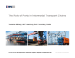 The Role of Ports in Intermodal Transport Chains