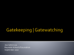 Gatekeeping | Gatewatching
