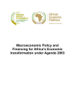 Macroeconomic Policy and Financing for Africa`s