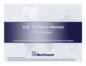 US Treasury Market US Treasury Market