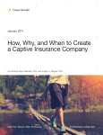 How, Why, and When to Create a Captive Insurance Company