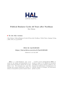 Political Business Cycles 40 Years after Nordhaus