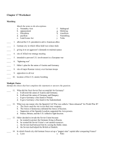 Chapter 17 Worksheet