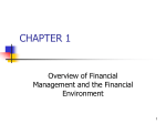 Ch.1 - 13ed Overview of Fin Mgmt