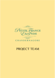 project team - Heritage Chandernagore