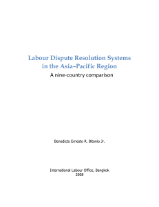 labor dispute resolution systems - AP-IRNet