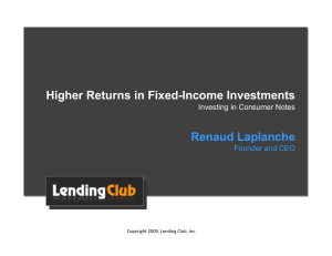 Investing in Consumer Notes: Higher Returns in Fixed