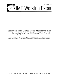 Spillovers from United States Monetary Policy on Emerging Markets