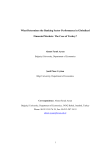 What Determines the Banking Sector Performance in Globalized
