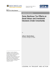 Some Nonlinear Tax Effects on Asset Values and Investment